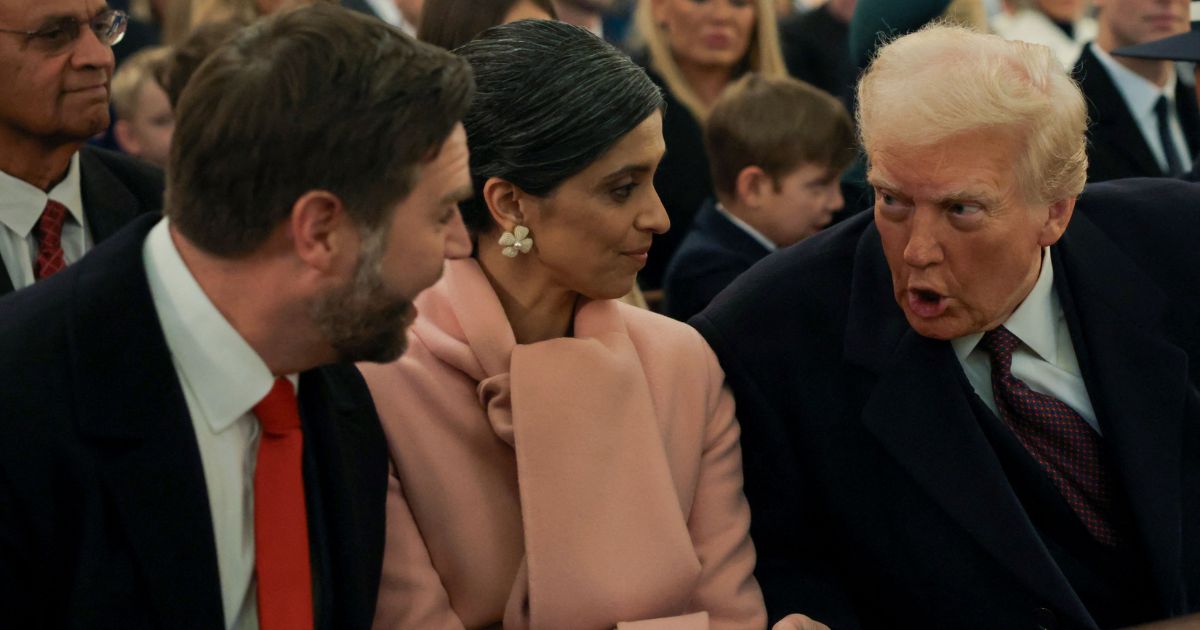 JD and Usha Vance with Donald Trump