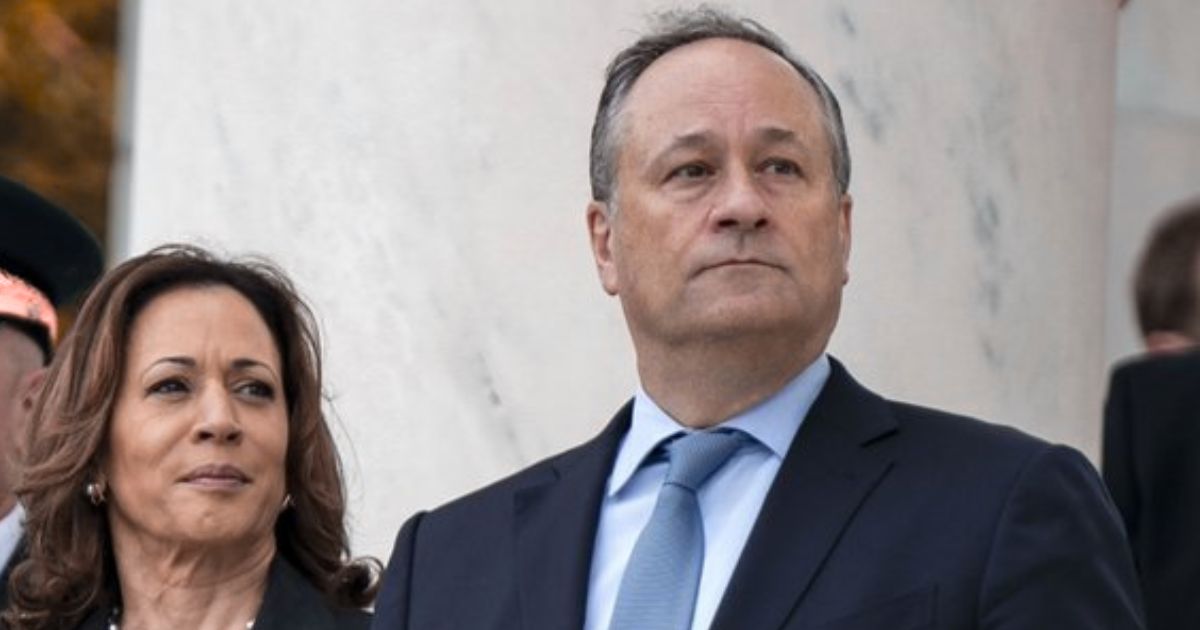 Kamala Harris and Doug Emhoff (Image Credits:@BehizyTweets|X).