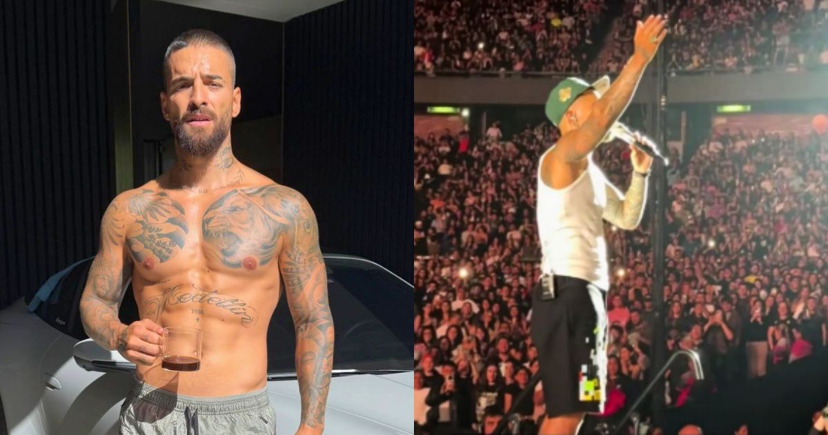 Maluma pauses his Mexico City show to address a mother holding a baby without ear protection