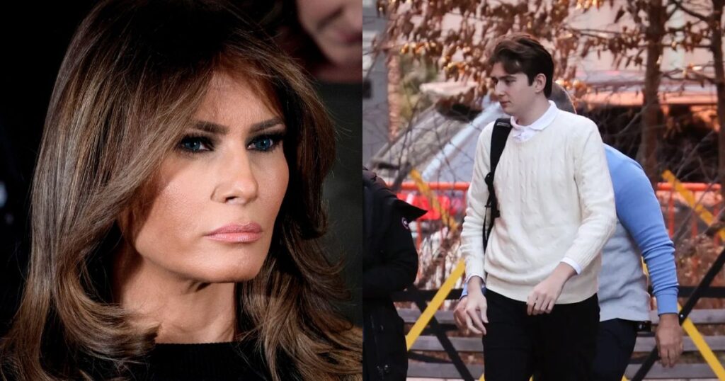 Melania Trump and Barron Trump