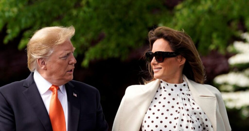 President Donald Trump and First Lady Melania Trump. (Image Credits:@KUWTTRUMPS|X).