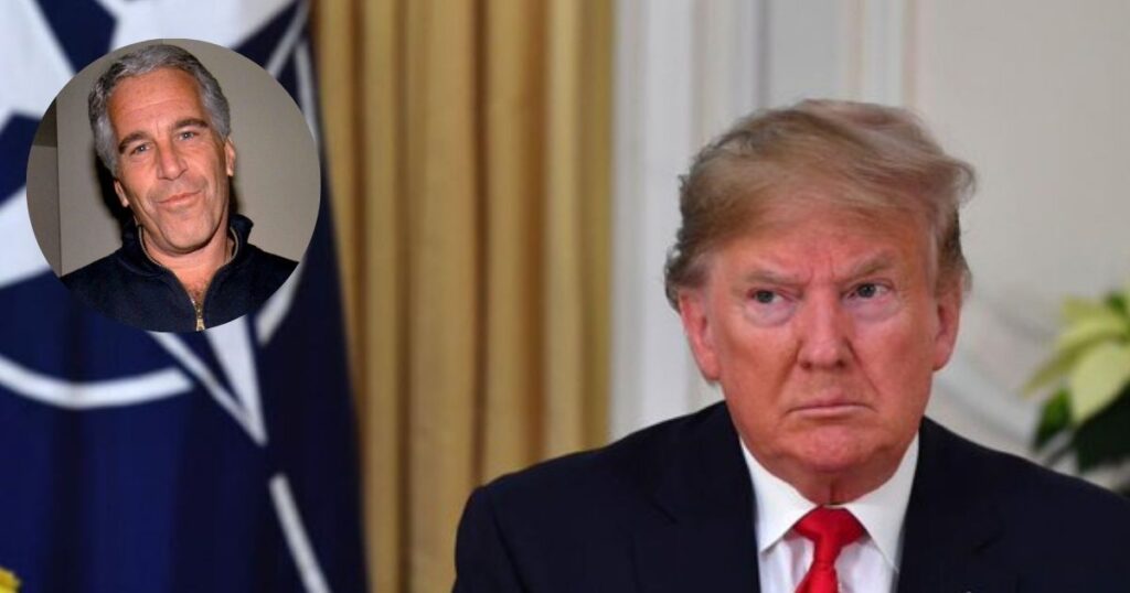 President Donald Trump (@Maga_Trigger|X) and late Jeffrey Epstein(@jimstewartson|X).