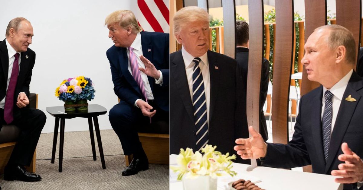 President Vladimir Putin and Donald Trump (left-@nicksortor|X). and ( right- @front_ukrainian|X).