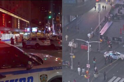 Teen Open Fires at Times Square