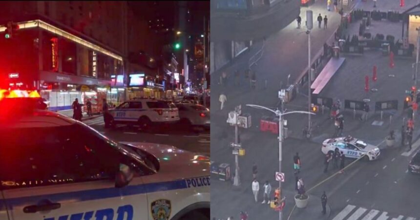 Teen Open Fires at Times Square