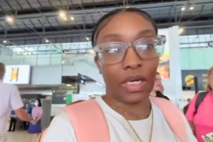 black woman was recording YouTube video when a White woman starrted arguing with her at airport.