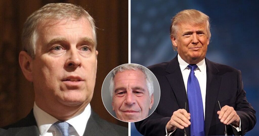 Prince Andrew, Jeffrey Epstein and Donald Trump