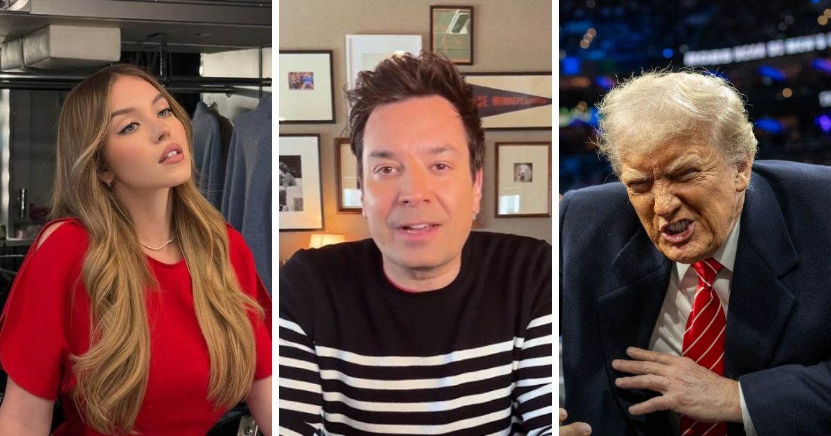 Sydney Sweeney, Jimmy Fallon and Donald Trump