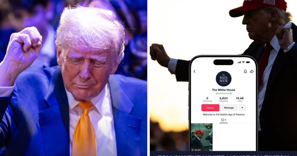 White House debuts on TikTok with a 27-second clip featuring Donald Trump