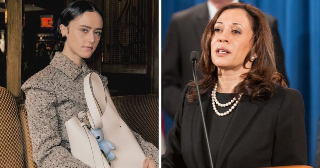 Ella Emhoff and Kamala Harris
