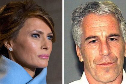 Melania Trump and Jeffrey Epstein