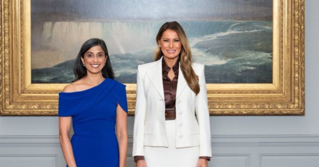 Usha Vance and Melania Trump ( Image Credits: @MELANIAJTRUMP|X).