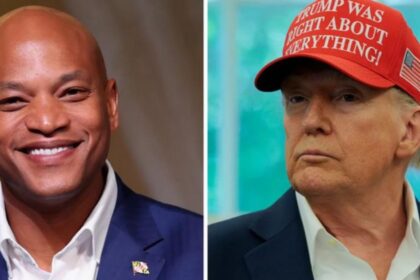 Wes Moore and Donald Trump are in the middle of a feud