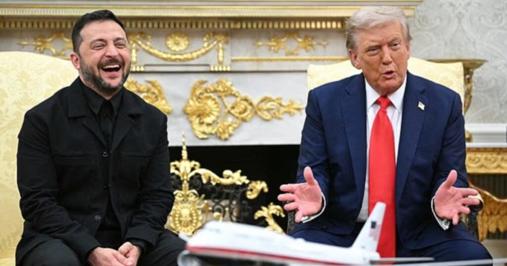 Zelensky and Donald Trump