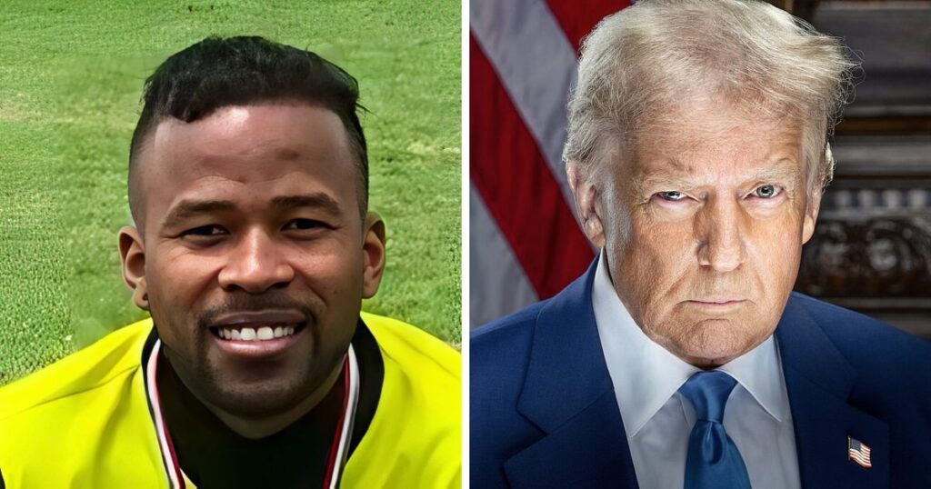 Trump administration sent pro soccer player to El Salvador's CECOT prison over a tattoo (Image via White House and X.com)