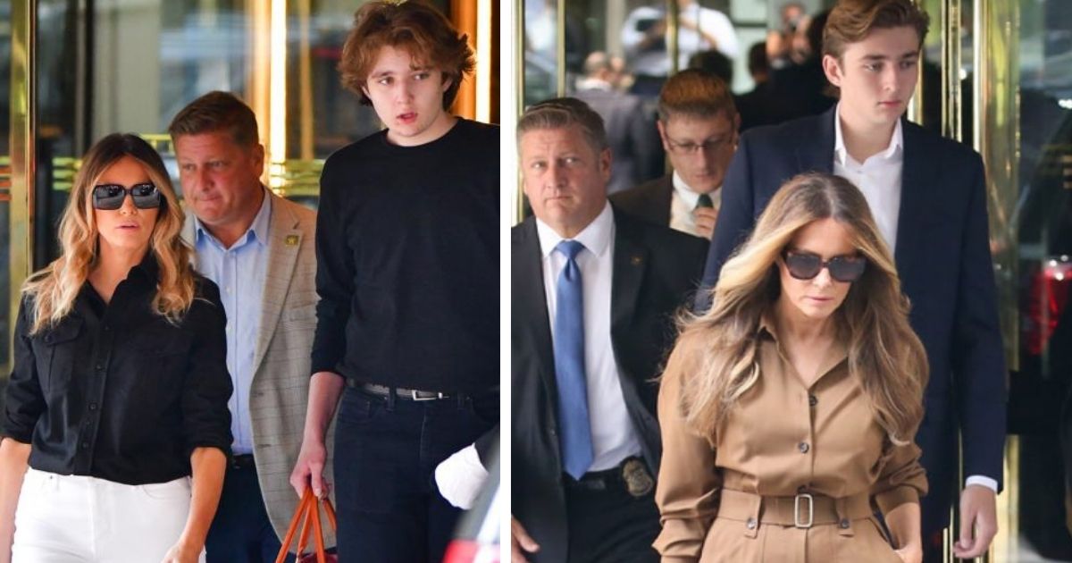 Melania trump and Barron in NYC