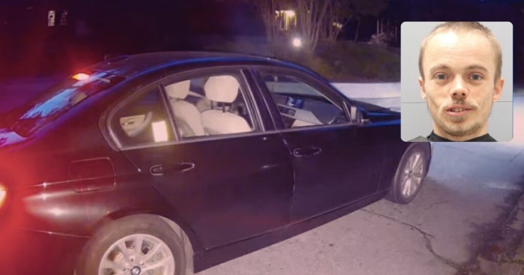 Accused shooterJonathan Felkel who targeted Jarvis McKenzie at 6 a.m in South Carolina. (left- via Associated Press|YouTube) and ( right- @streetaddictz|X).