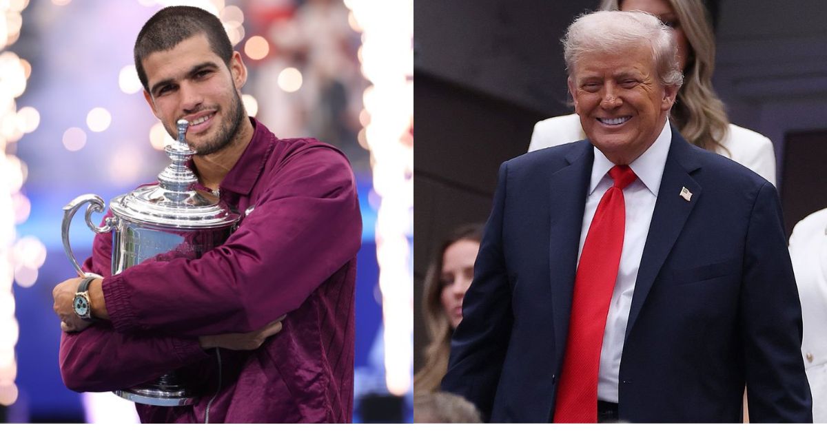 Carlos Alcaraz and President Donald Trump ( left- @carlosalcaraz|X) and ( right- @KUWTTRUMPS|X).