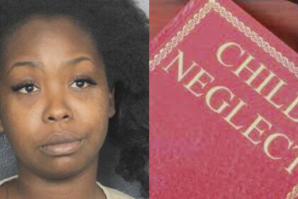 A woman named Ciera Washington was arrested in Florida after allegedly leaving her children inside a hot car while she went shopping. (left- Broward County Mugshots|Facebook) and (right- via The Blue Diamond Gallery).