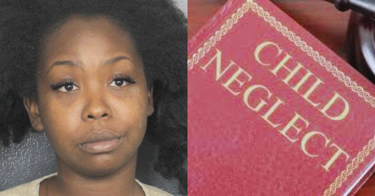 A woman named Ciera Washington was arrested in Florida after allegedly leaving her children inside a hot car while she went shopping. (left- Broward County Mugshots|Facebook) and (right- via The Blue Diamond Gallery).