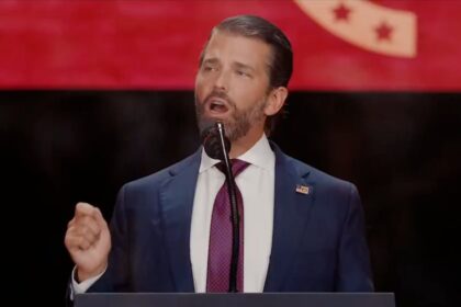 Donald Trump Jr. at Kirk Funeral