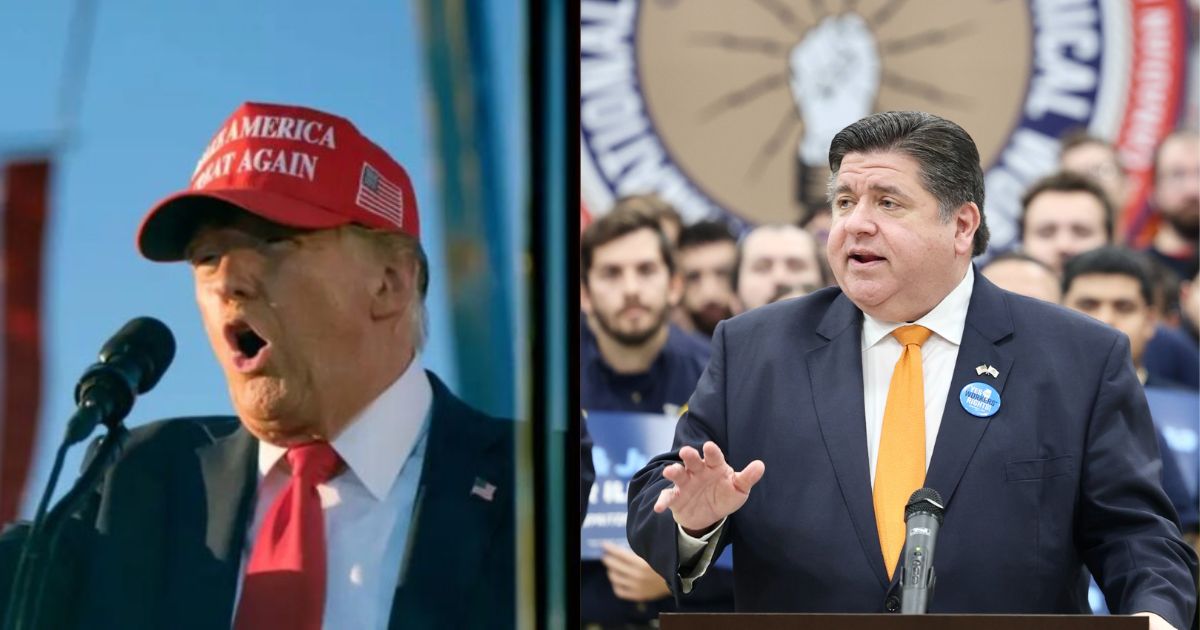 Donald Trump (Credits: AP-via FMT) and J.B. Pritzker (@JBPritzker).
