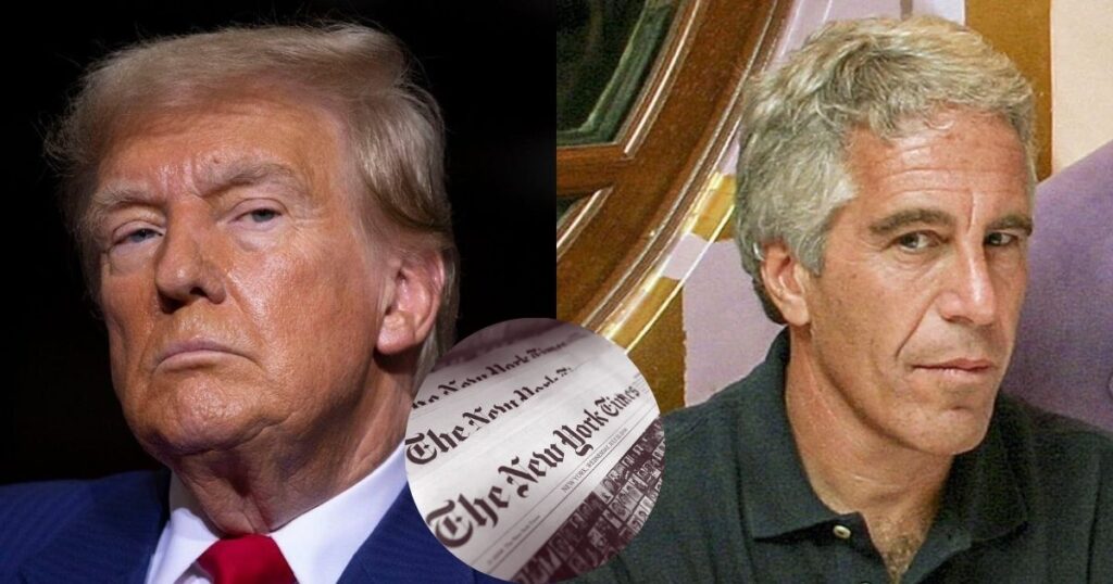 Donald Trump and Jeffrey Epstein