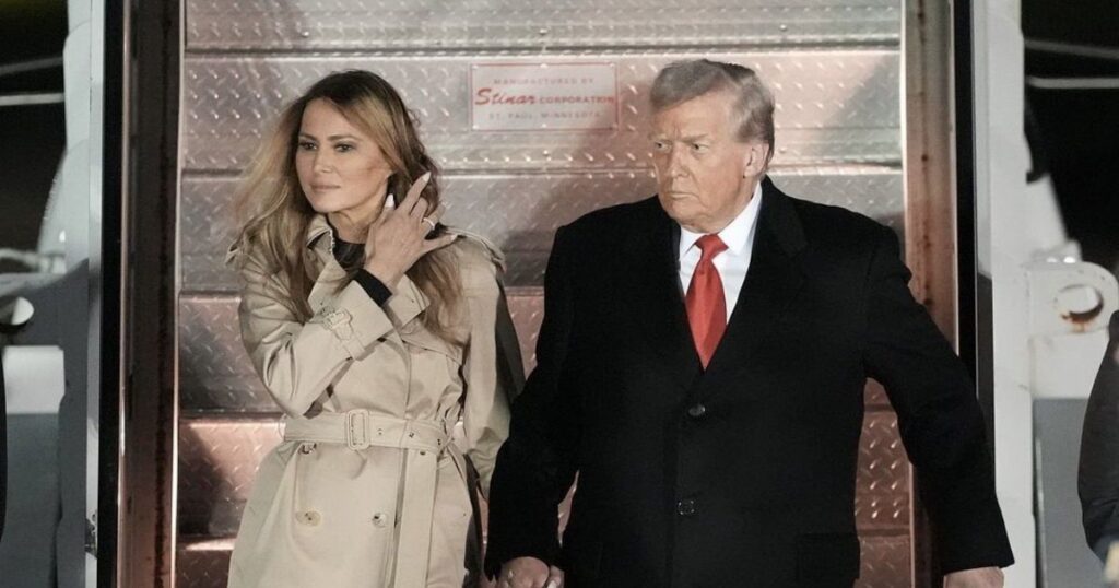 Donald Trump and Melania Trump Arrives in U.K.