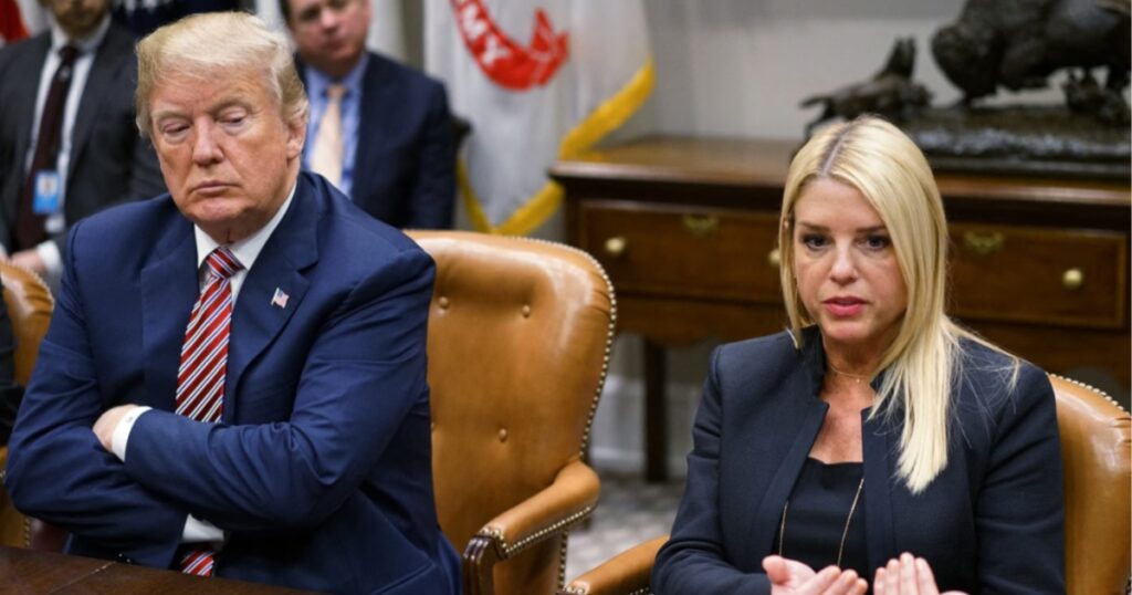 Donald Trump and Pam Bondi