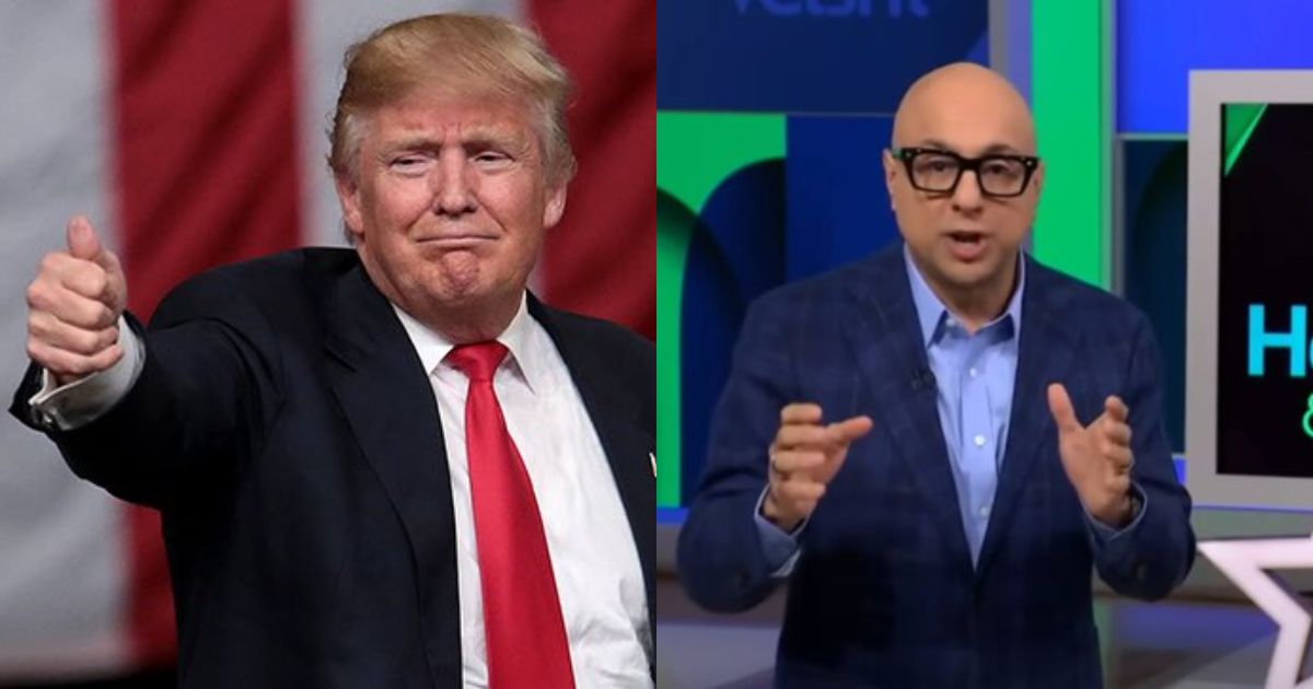 Donald Trump (@Maga_Trigger|X). and anchor Ali Velshi (MSNBC/Youtube).