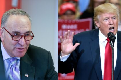 Donald Trump and Chuck Schumer