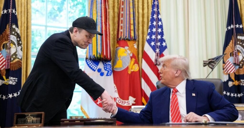 Elon Musk with Donald Trump