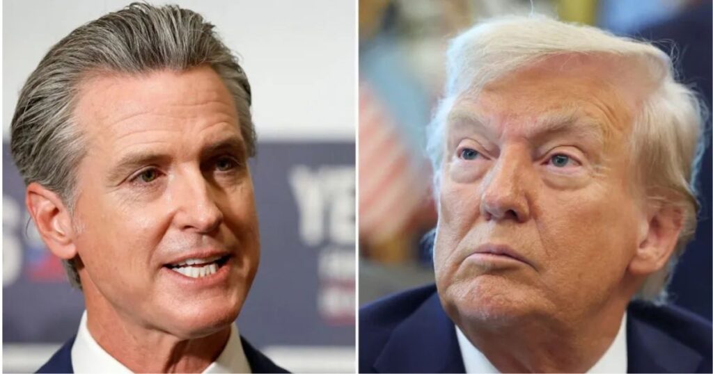 Gavin Newsom Describes Trump's America in Five Words.