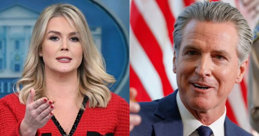 Newsom Slams Leavitt’s ‘Toilet Horror’ as Millions Lose Food Aid