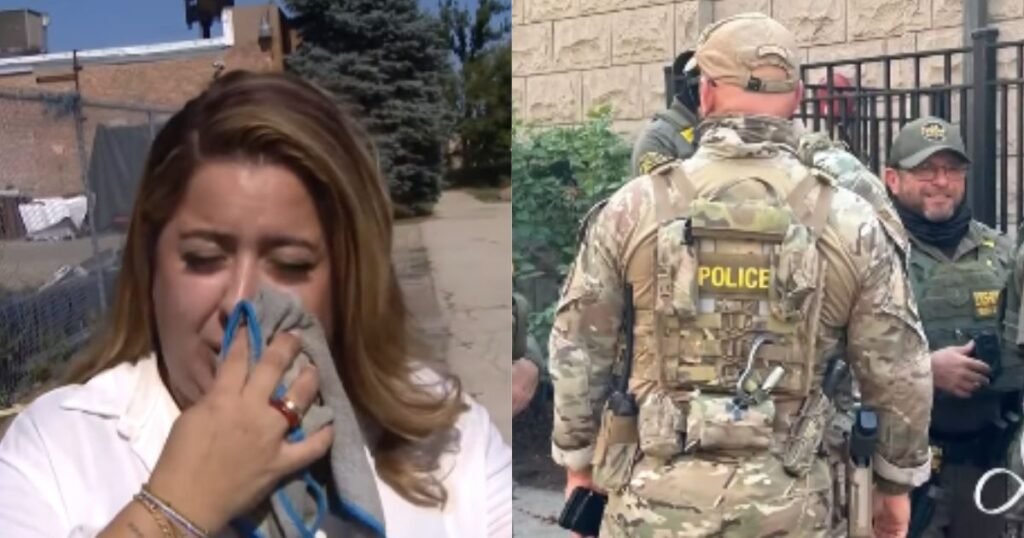 CBS reporter Asal Rezaei pepper bombed by ICE agent