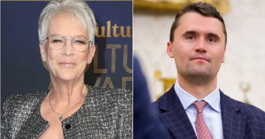 Jamie Lee Curtis and Charlie Kirk