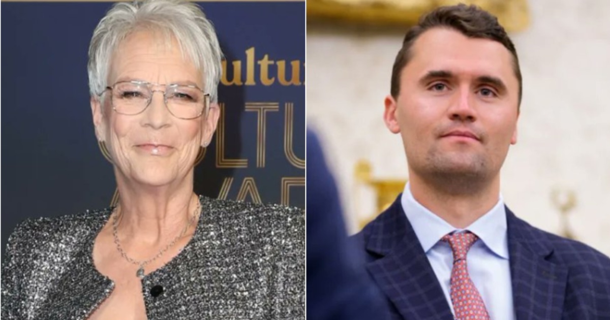 Jamie Lee Curtis and Charlie Kirk