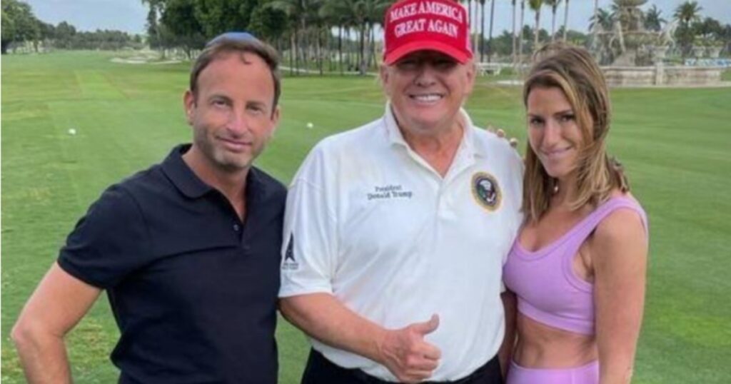 Donald Trump pictured with Jonathan Braun.