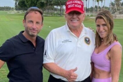 Donald Trump pictured with Jonathan Braun.