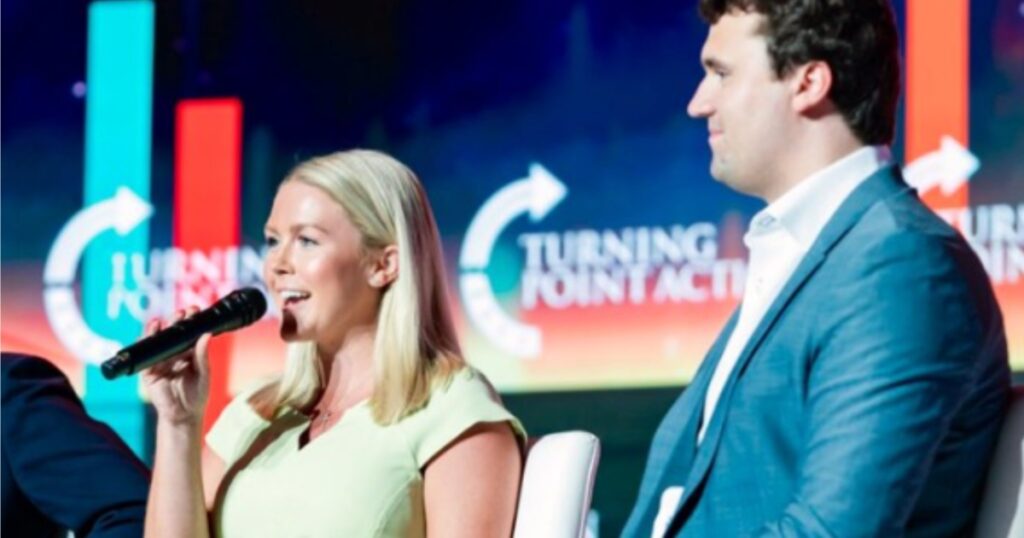 Karoline Leavitt and Charlie Kirk