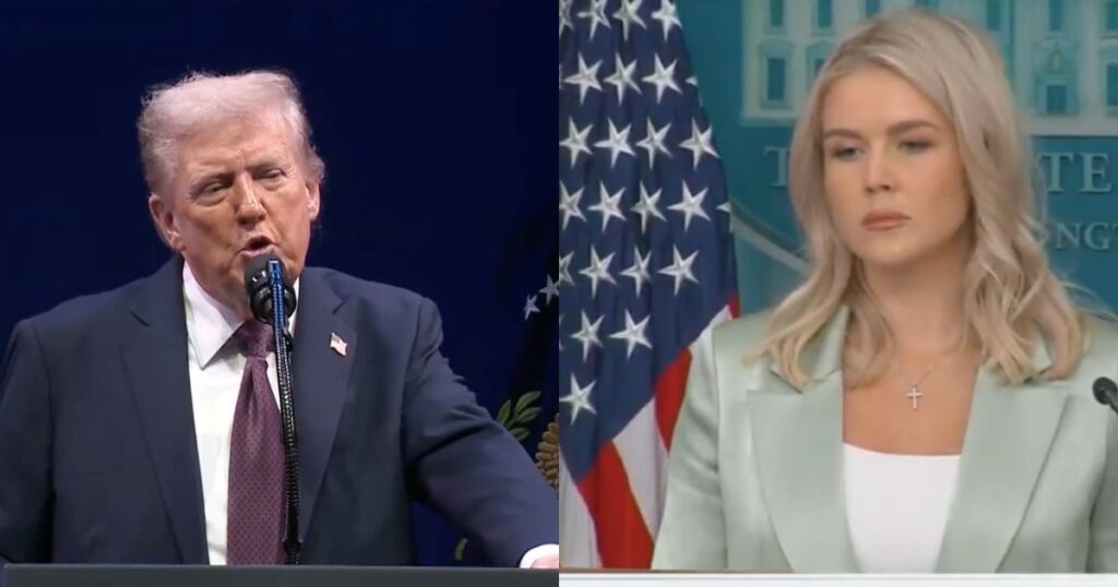 Karoline Leavitt explains what Trump meant in his speech.