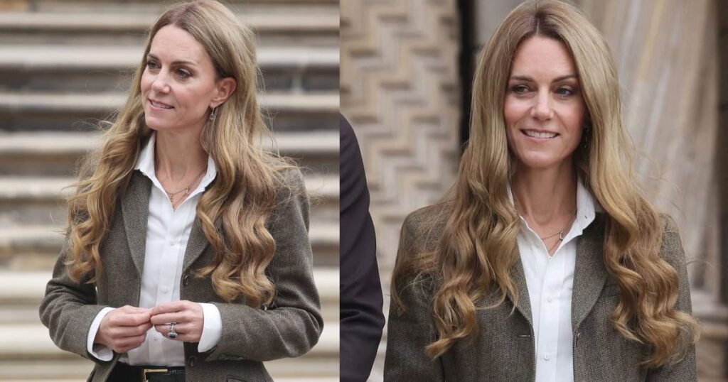 Kate Middleton's blonde hair