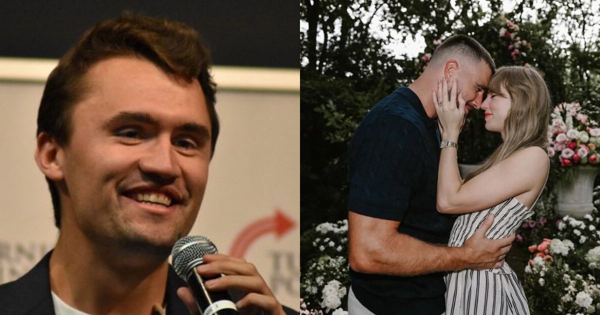 MAGA host Charlie Kirk suggests Taylor Swift to submit to Travis Kelce.