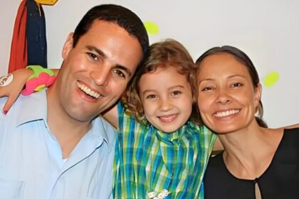 Marina and Kevin Krim with daughter Lulu before the tragedy.