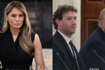 Melania Trump Appears Unimpressed With Mark Zuckerberg At Tech Dinner