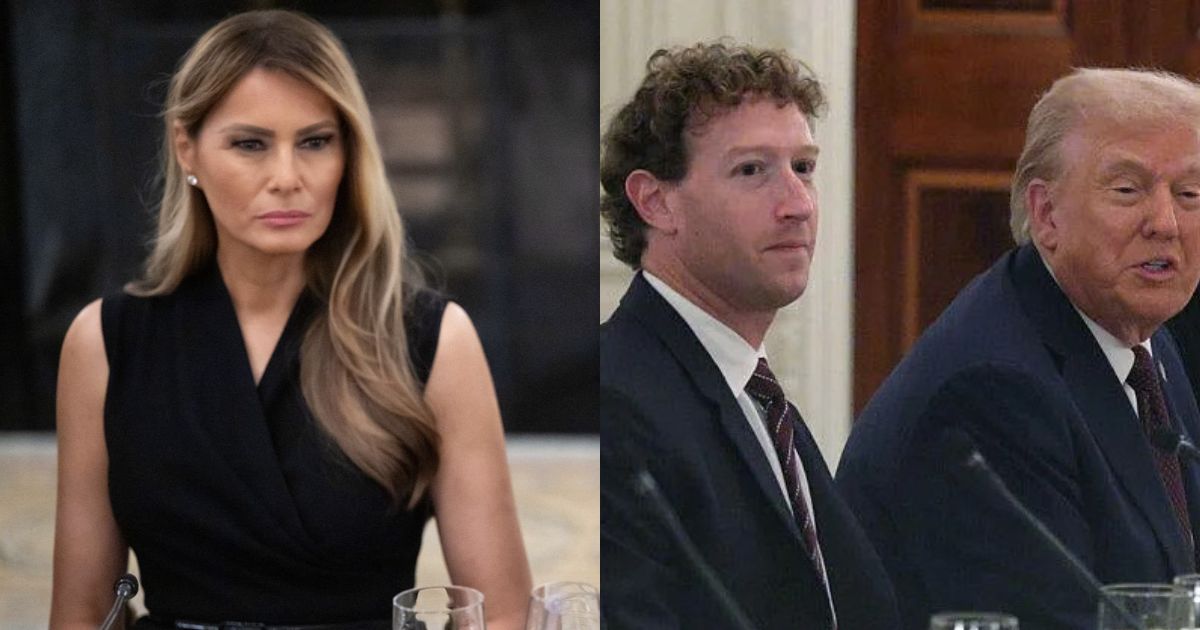 Melania Trump Appears Unimpressed With Mark Zuckerberg At Tech Dinner