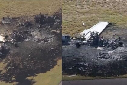 Two aircraft crashed in Colorado and caught fire.