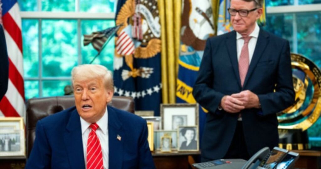 Peter Mandelson and Donald Trump