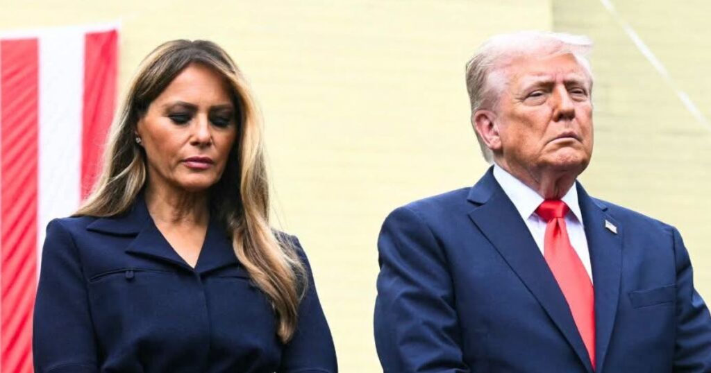 President Donald Trump and First Lady Melania Trump (@LeadershipNGA|X).