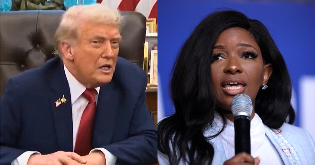 President Donald Trump and his Cabinet reacted awkwardly after he mocked Rep. Jasmine Crockett